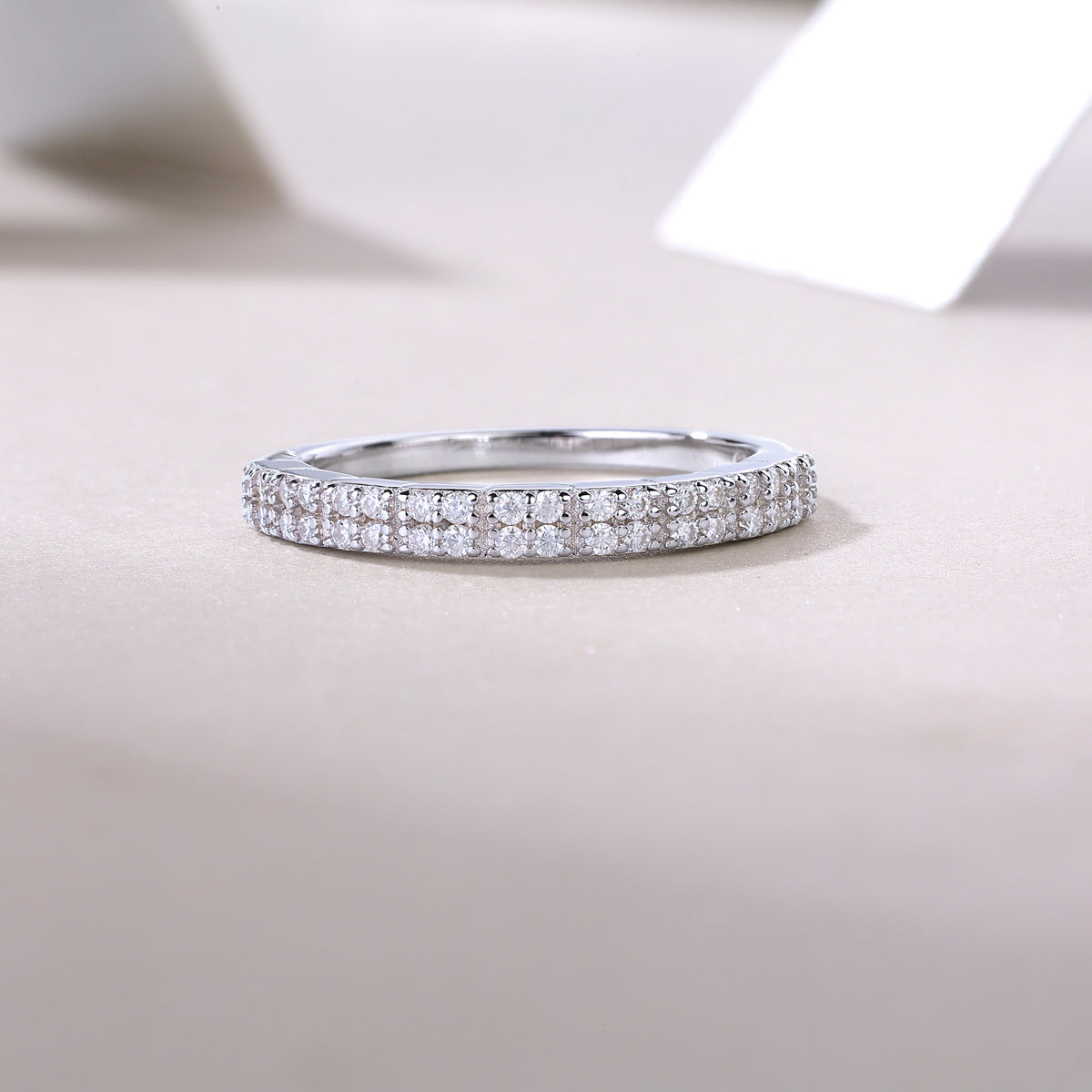 For Love - A Fashionable And Luxurious Jewelry Accessory Set With Moissanite S925 Sterling Silver And Platinum-plated Diamond