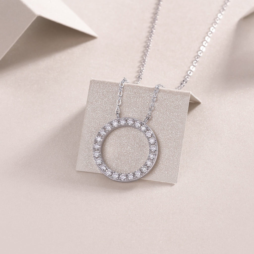 As You Wish - A Fashionable And Luxurious Diamond Jewelry Pendant Set With Moissanite S925 Sterling Silver And Platinum Plating