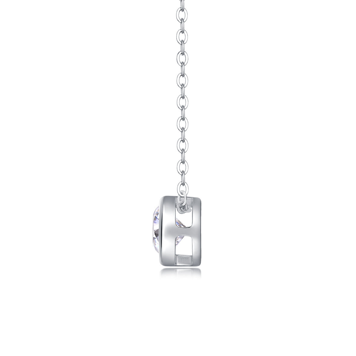 Purity - A Fashionable And Luxurious Diamond Jewelry Pendant Set With 1-carat Moissan Diamond S925 Sterling Silver