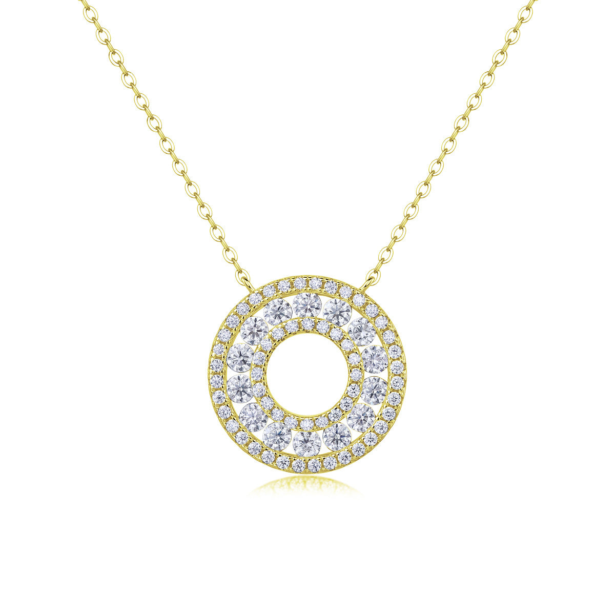 Reciprocating - A Fashionable And Luxurious Diamond Jewelry Pendant Set With Moissanite S925 Sterling Silver