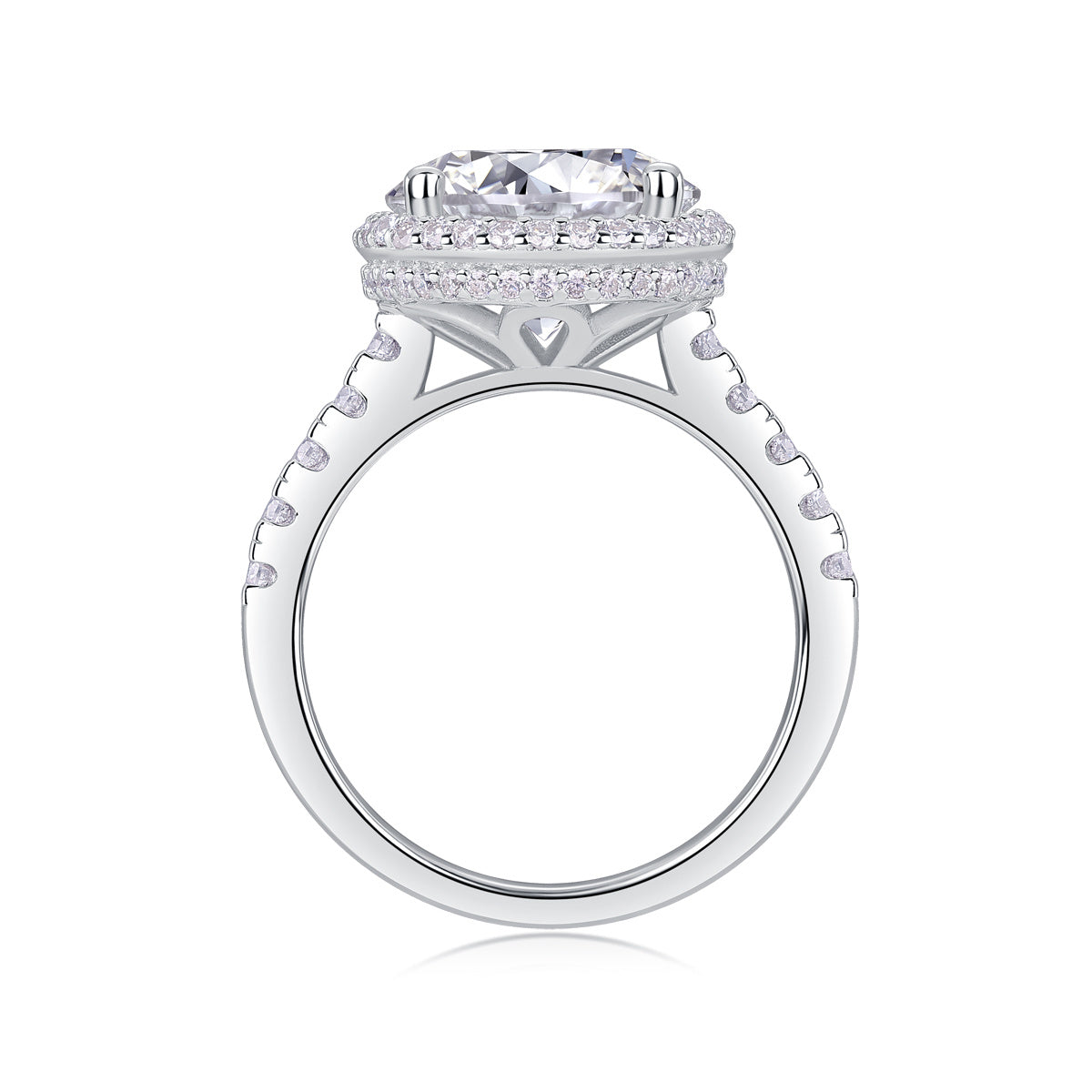 Starry Sky - A Fashionable And Luxurious Jewelry Piece Set With 5-carat Moissan Diamond S925 Sterling Silver And Platinum-plated Diamond