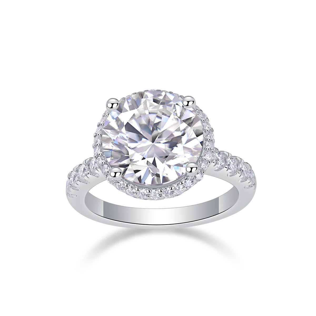 Starry Sky - A Fashionable And Luxurious Jewelry Piece Set With 5-carat Moissan Diamond S925 Sterling Silver And Platinum-plated Diamond