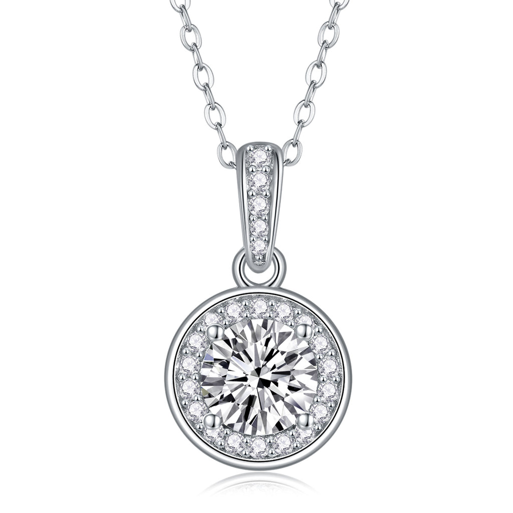 Dark Night Elf - A Fashionable And Luxurious Diamond Jewelry Pendant Set With 1-carat Moissan Diamond S925 Sterling Silver And Platinum Plating