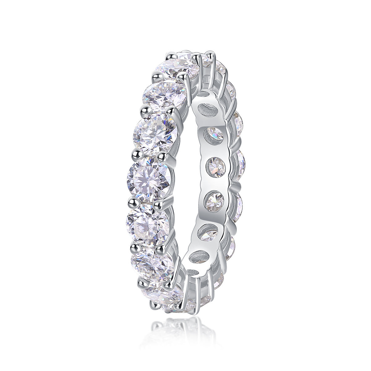 Starlight - A Fashionable And Luxurious Jewelry Accessory Set With Moissanite S925 Sterling Silver And Platinum-plated Diamond