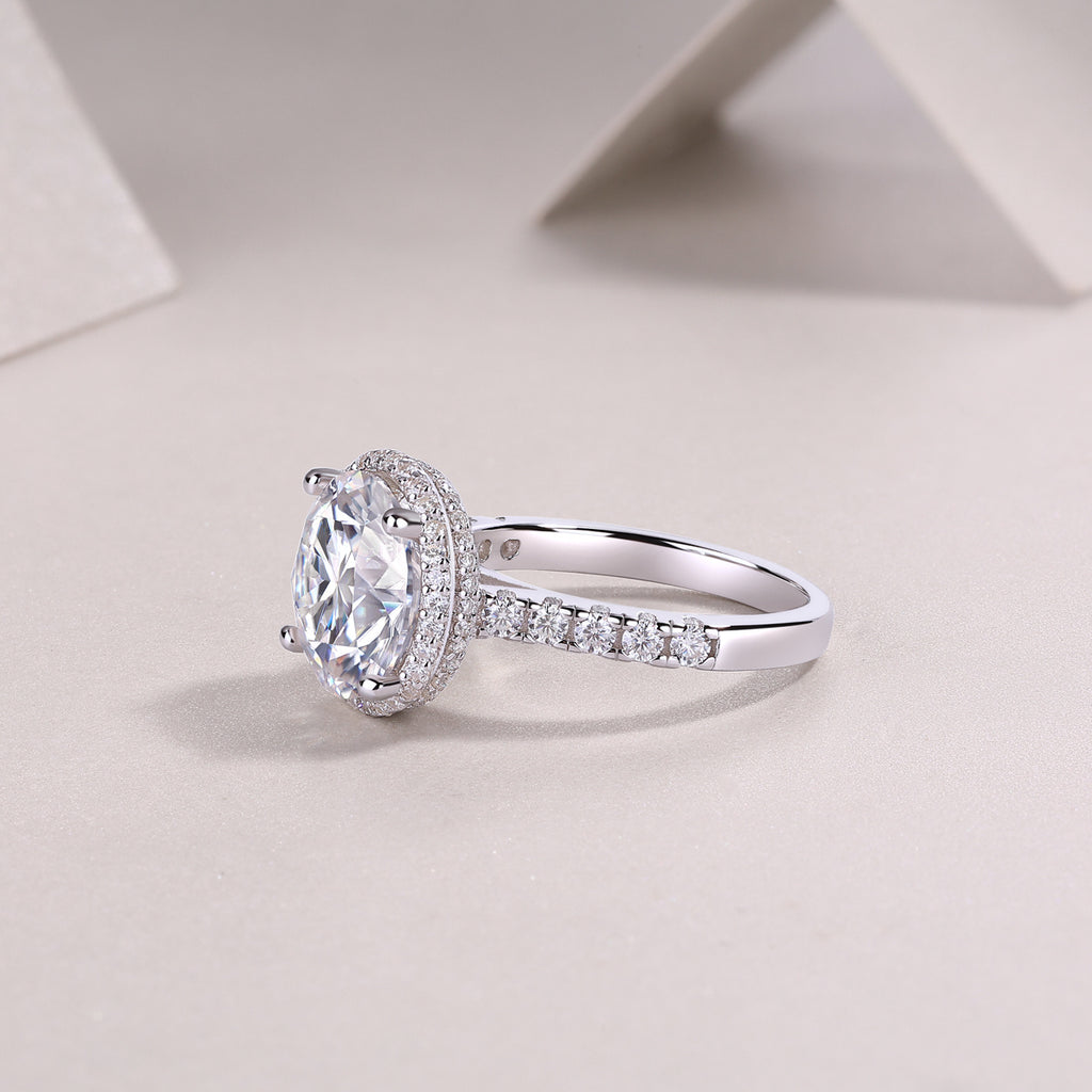 Starry Sky - A Fashionable And Luxurious Jewelry Piece Set With 5-carat Moissan Diamond S925 Sterling Silver And Platinum-plated Diamond