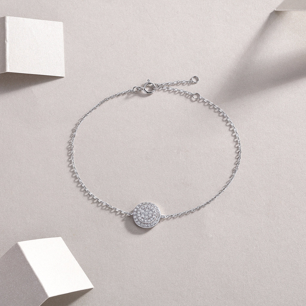 Luxury Fashion Mossan Diamond S925 Silver Bracelet