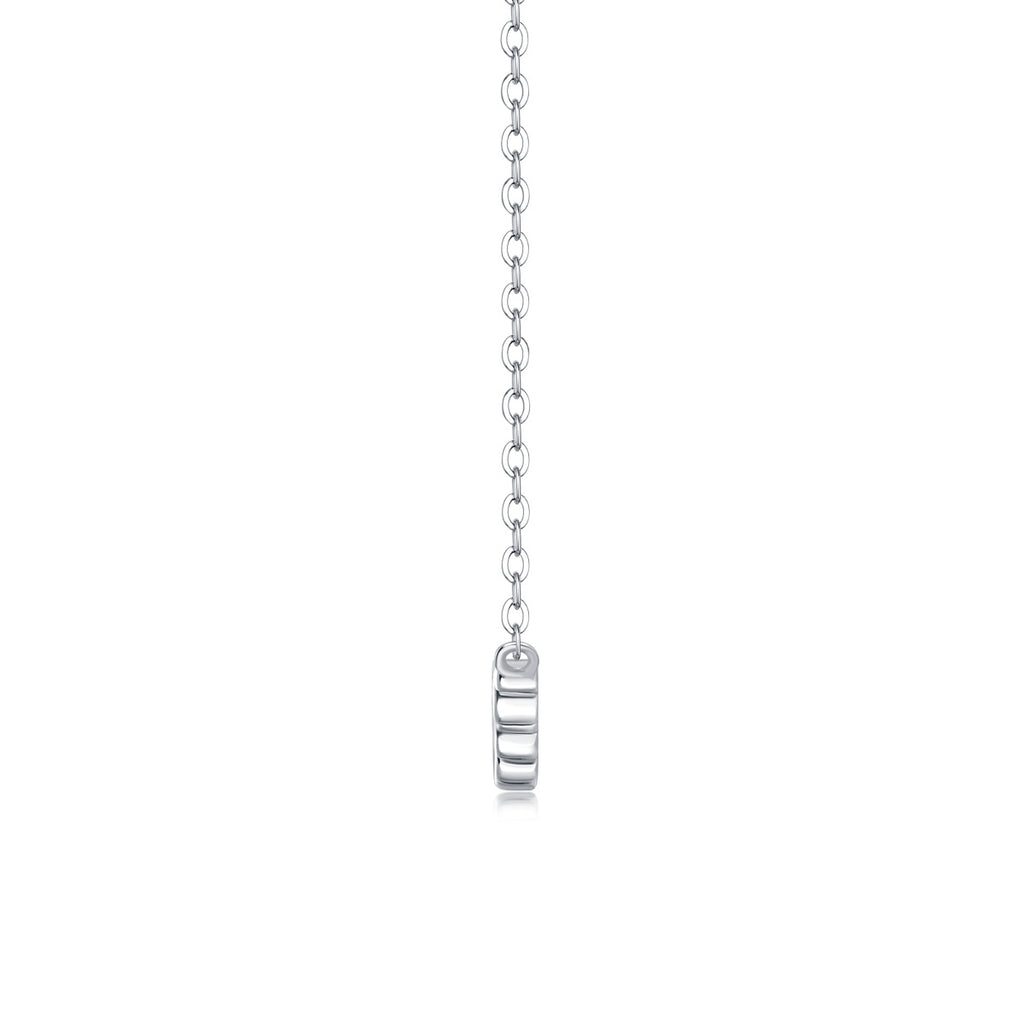 White Moon And Stars - A Fashionable And Luxurious Diamond Jewelry Pendant Set With Moissanite S925 Sterling Silver And Platinum Plating