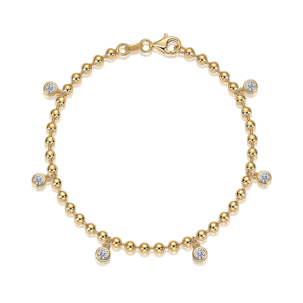 Luxury Fashion Mossan Diamond S925 Silver Bracelet Comparable To Natural Diamonds