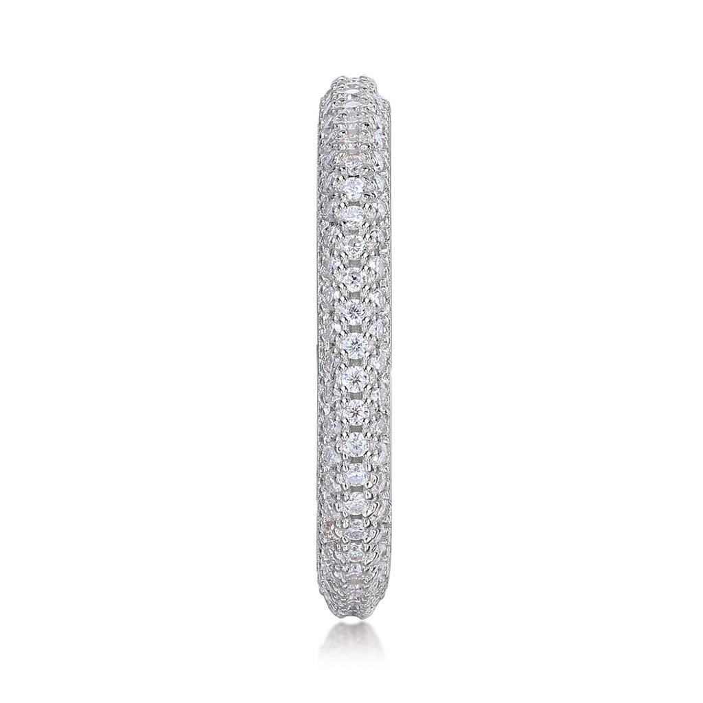 MR.RIGHT- A Fashionable And Luxurious Jewelry Accessory Set With Moissanite S925 Sterling Silver And Platinum-plated Diamond