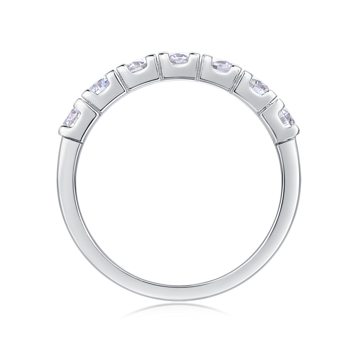 LUCKY 7- A Fashionable And Luxurious Jewelry Piece Set With One-tenth Moissan Diamond, S925 Sterling Silver And Platinum-plated Diamond