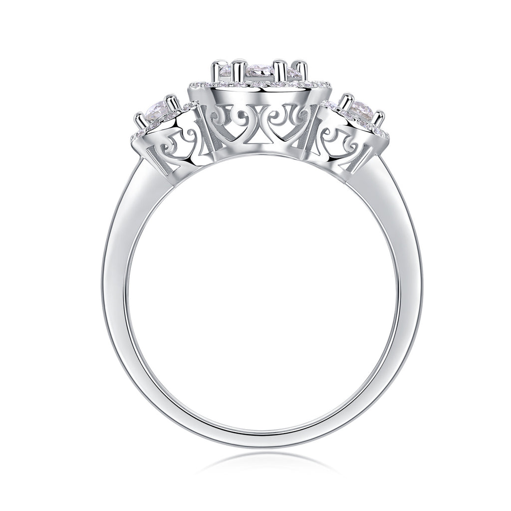Serial Dreams - A Fashionable And Luxurious Jewelry Accessory Set With Moissanite S925 Sterling Silver And Platinum-plated Diamond