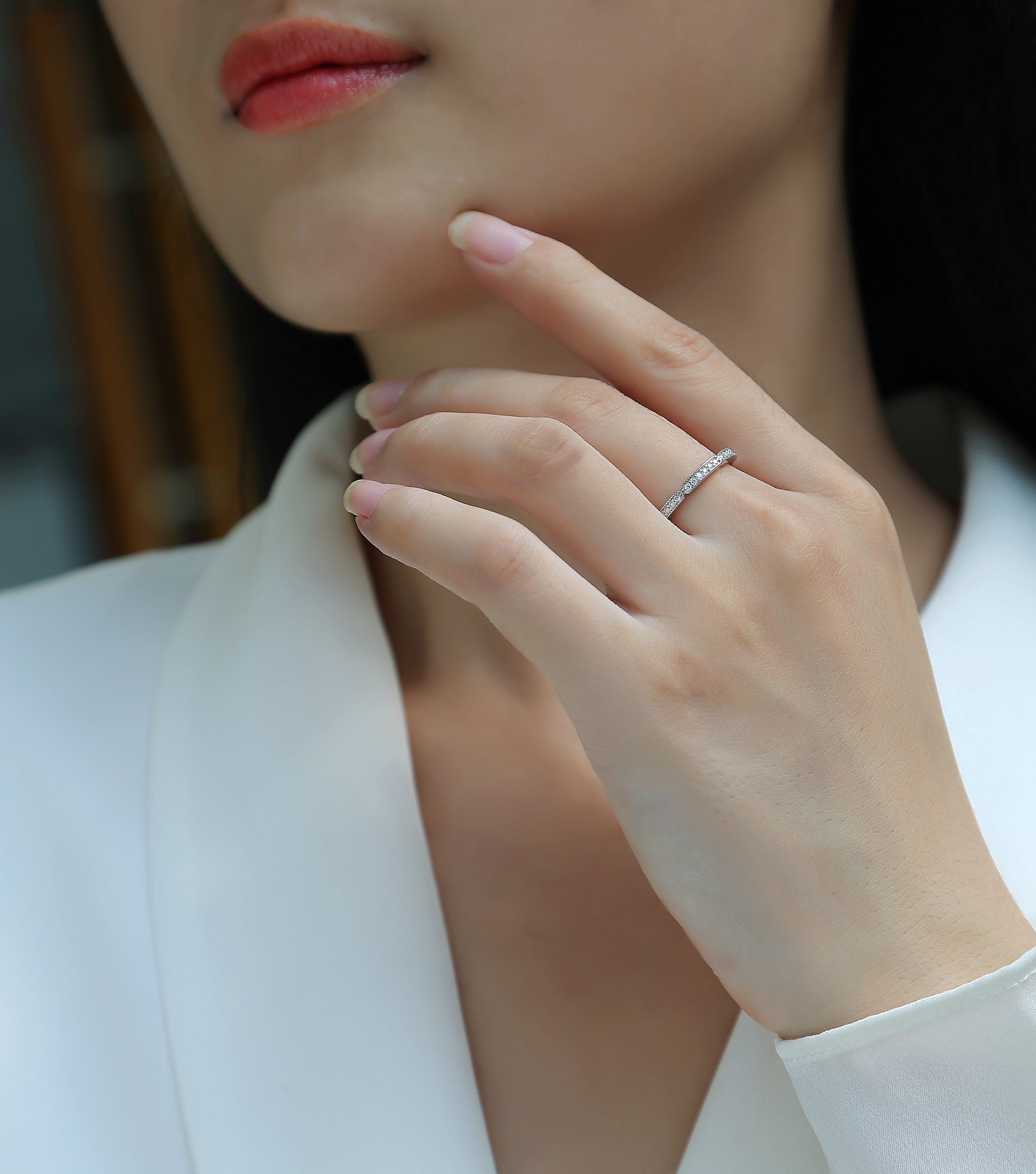 Youth - A Fashionable And Luxurious Jewelry Accessory Set With Moissanite S925 Sterling Silver And Platinum-plated Diamond