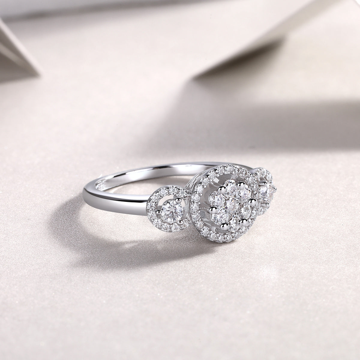 Serial Dreams - A Fashionable And Luxurious Jewelry Accessory Set With Moissanite S925 Sterling Silver And Platinum-plated Diamond