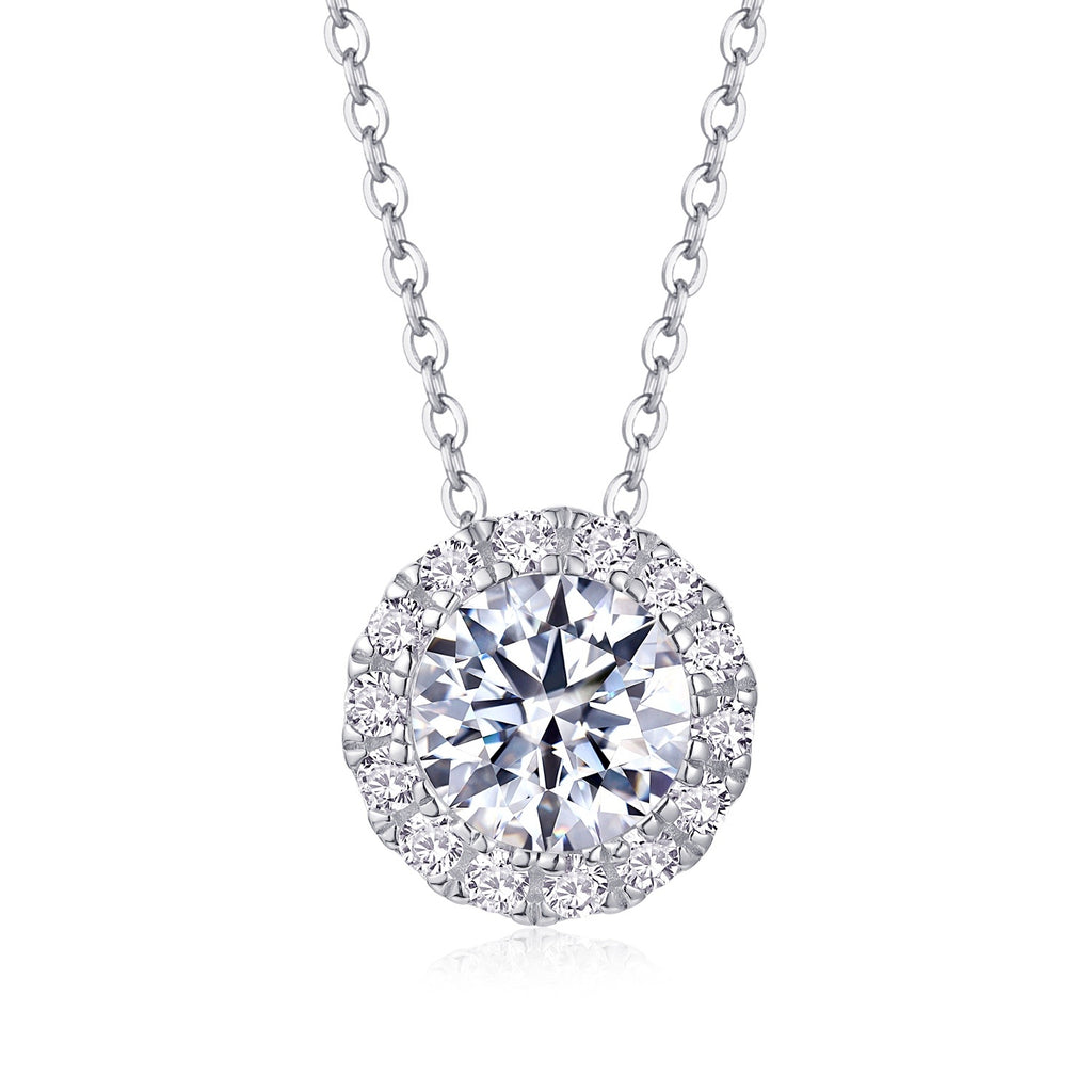 Legend Of The Starry Night - A Fashionable And Luxurious Diamond Jewelry Pendant Set With 2-carat Moissanite S925 Sterling Silver And Platinum Plating