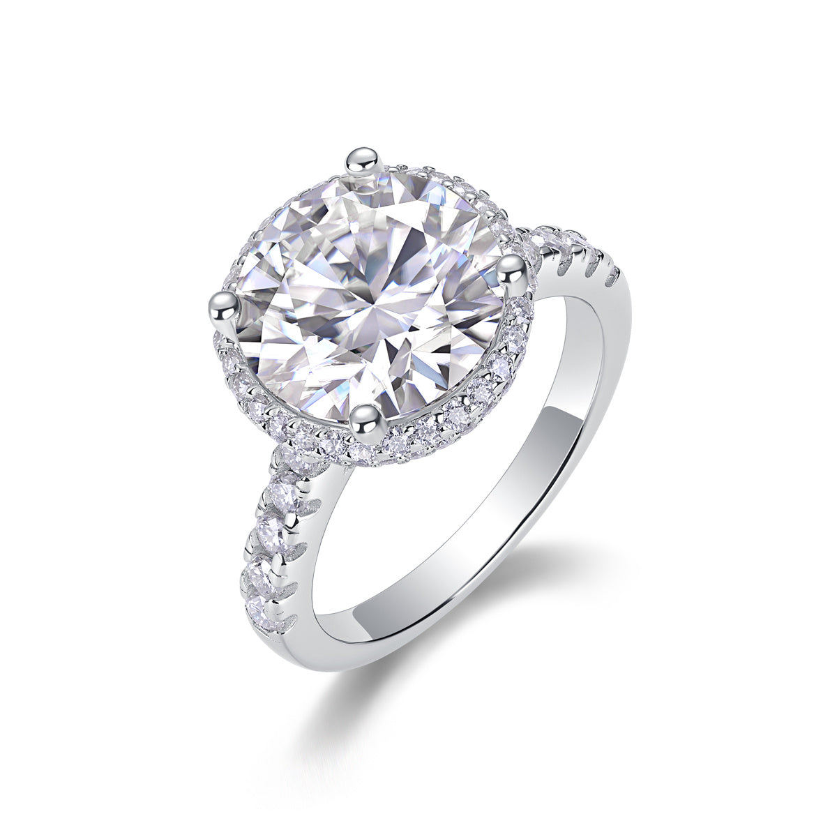 Starry Sky - A Fashionable And Luxurious Jewelry Piece Set With 5-carat Moissan Diamond S925 Sterling Silver And Platinum-plated Diamond