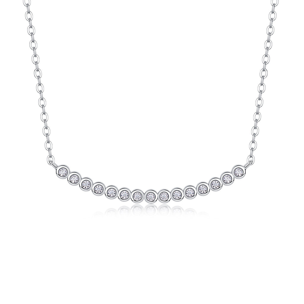 Floating World - Fashionable And Luxurious Diamond Jewelry Pendant Set With Moissanite S925 Sterling Silver And Platinum-plated