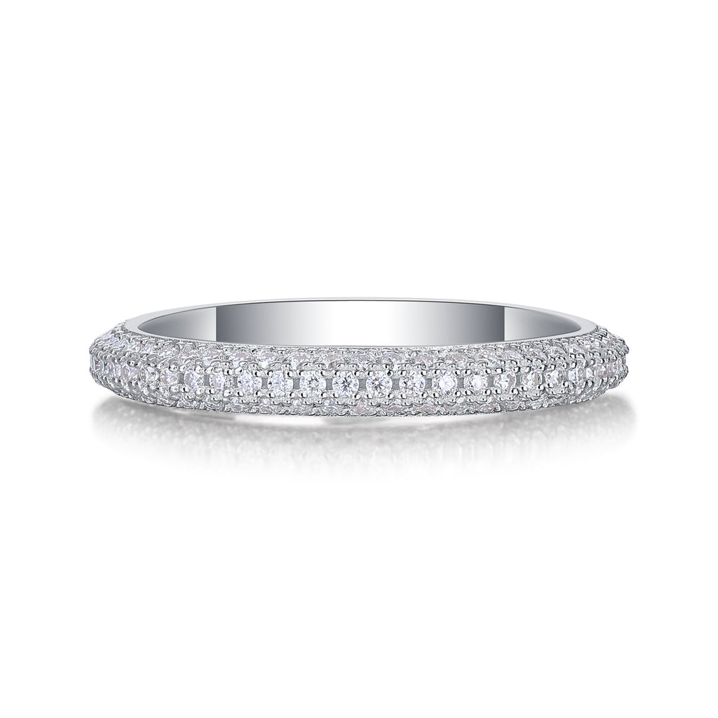 MR.RIGHT- A Fashionable And Luxurious Jewelry Accessory Set With Moissanite S925 Sterling Silver And Platinum-plated Diamond