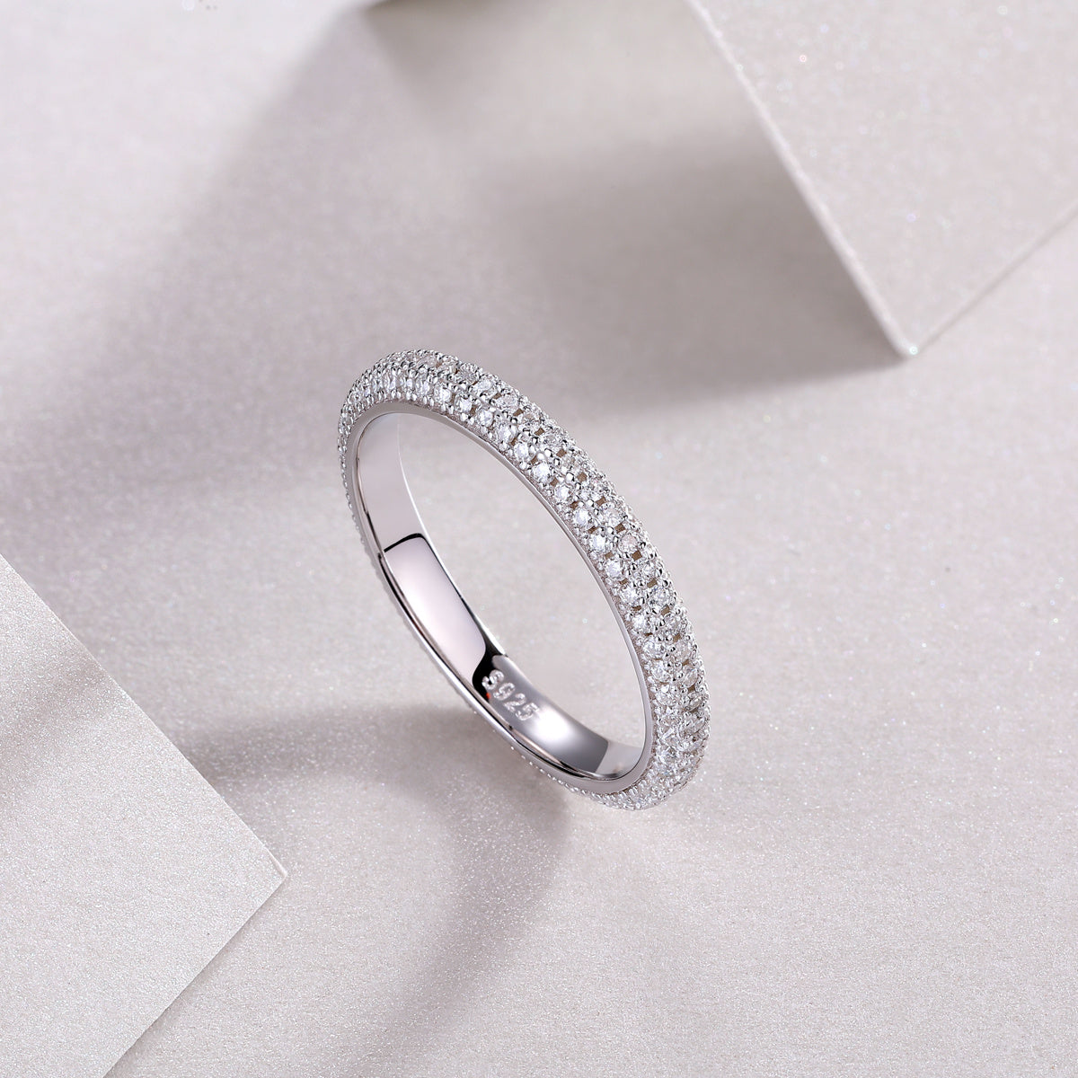 MR.RIGHT- A Fashionable And Luxurious Jewelry Accessory Set With Moissanite S925 Sterling Silver And Platinum-plated Diamond