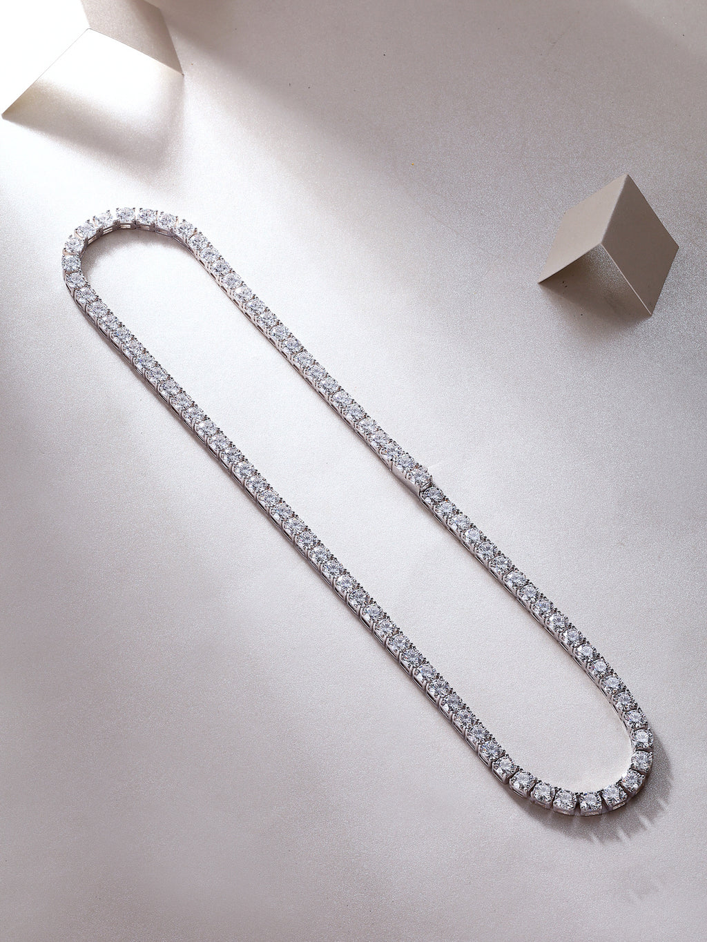 Endless Stream Of Stars 0.5ct Luxury Fashion Mossan Diamond S925 Silver Necklace