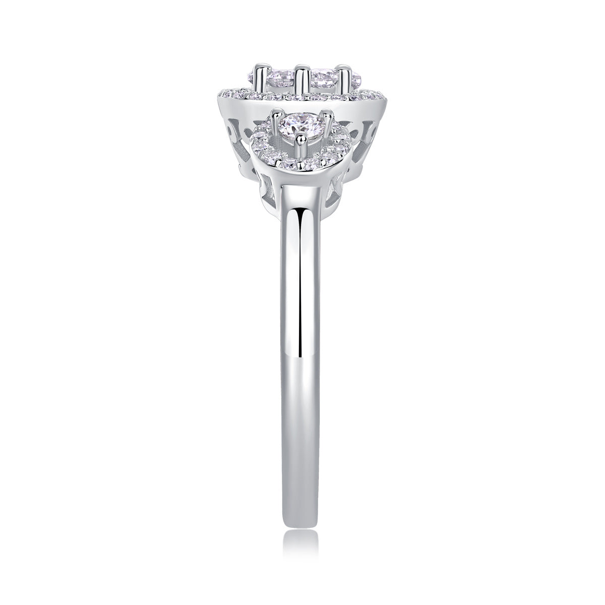 Serial Dreams - A Fashionable And Luxurious Jewelry Accessory Set With Moissanite S925 Sterling Silver And Platinum-plated Diamond