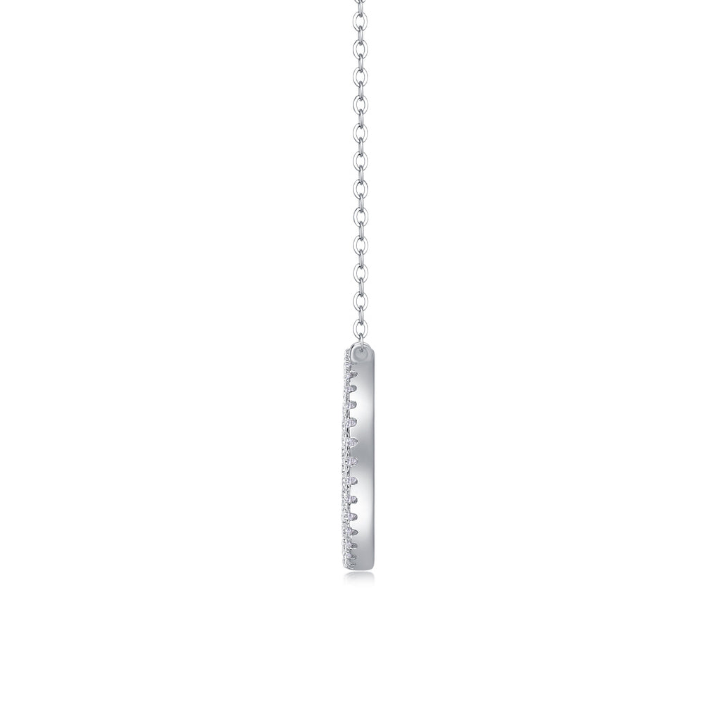 Reciprocating - A Fashionable And Luxurious Diamond Jewelry Pendant Set With Moissanite S925 Sterling Silver