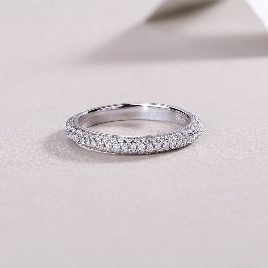 MR.RIGHT- A Fashionable And Luxurious Jewelry Accessory Set With Moissanite S925 Sterling Silver And Platinum-plated Diamond