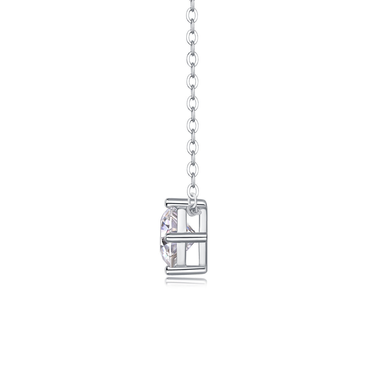 True Heart - A Fashionable And Luxurious Diamond Jewelry Pendant Set With 1-carat Moissan Diamond S925 Sterling Silver