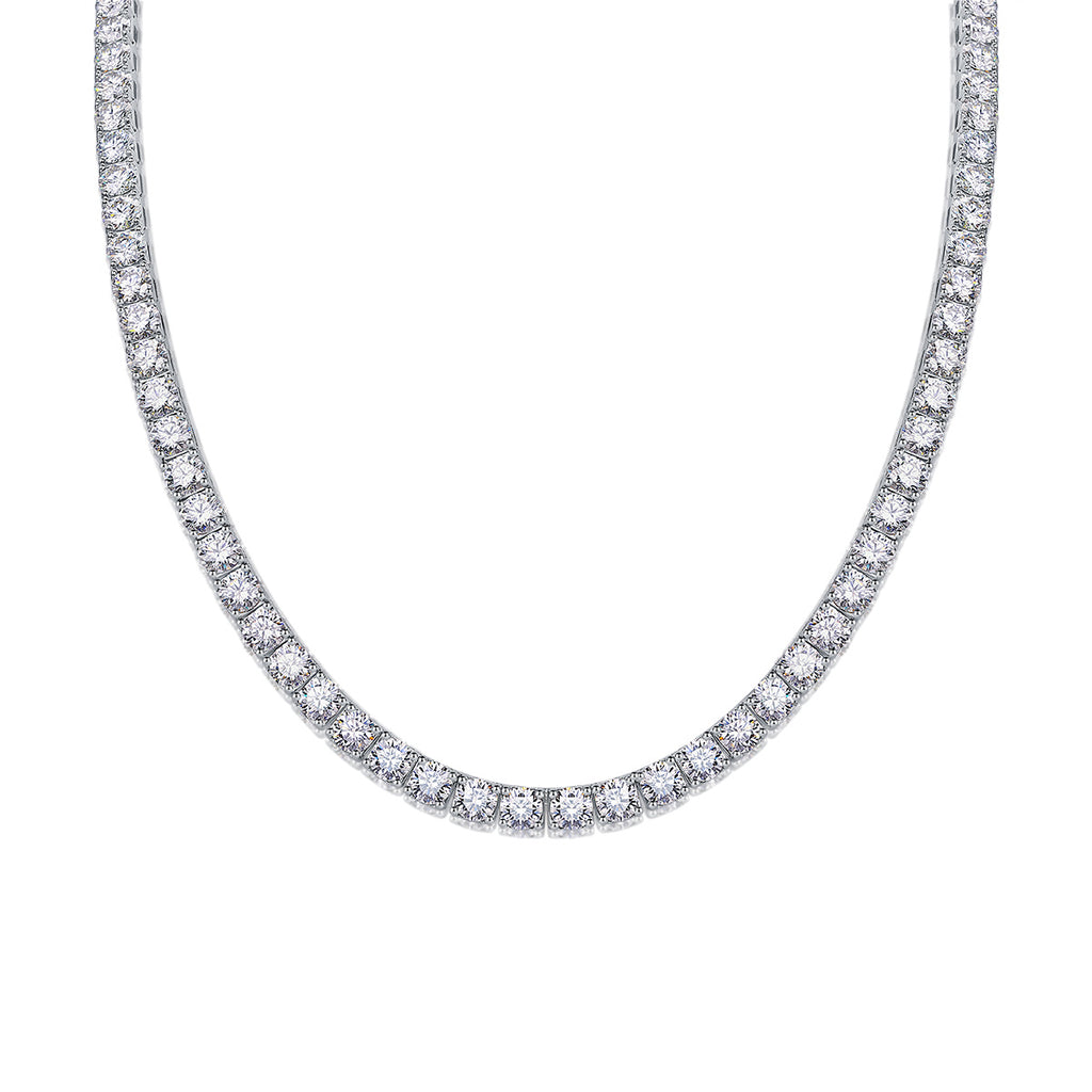 Endless Stream Of Stars 0.5ct Luxury Fashion Mossan Diamond S925 Silver Necklace
