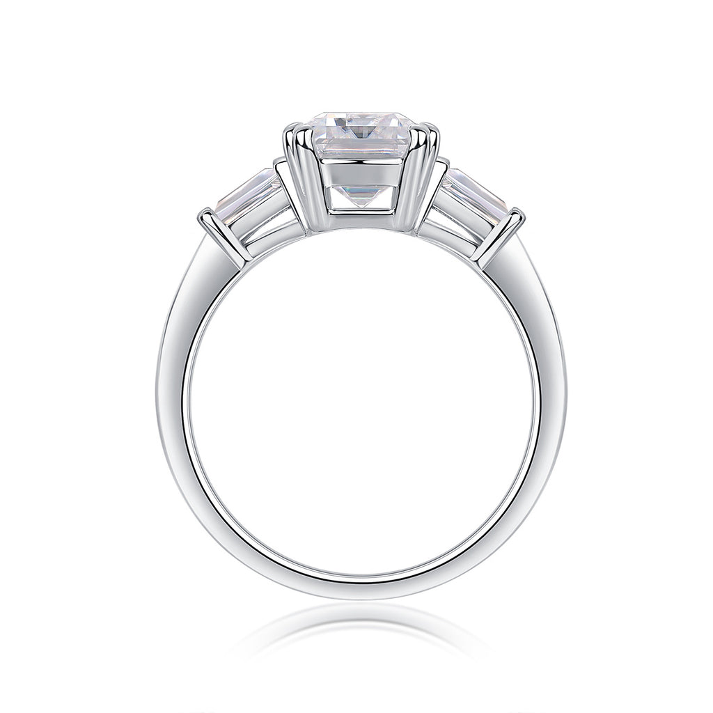 Starry Sky Mirror - A Fashionable Diamond Jewelry Piece Set With Moissanite S925 Sterling Silver And Platinum Diamond Ring