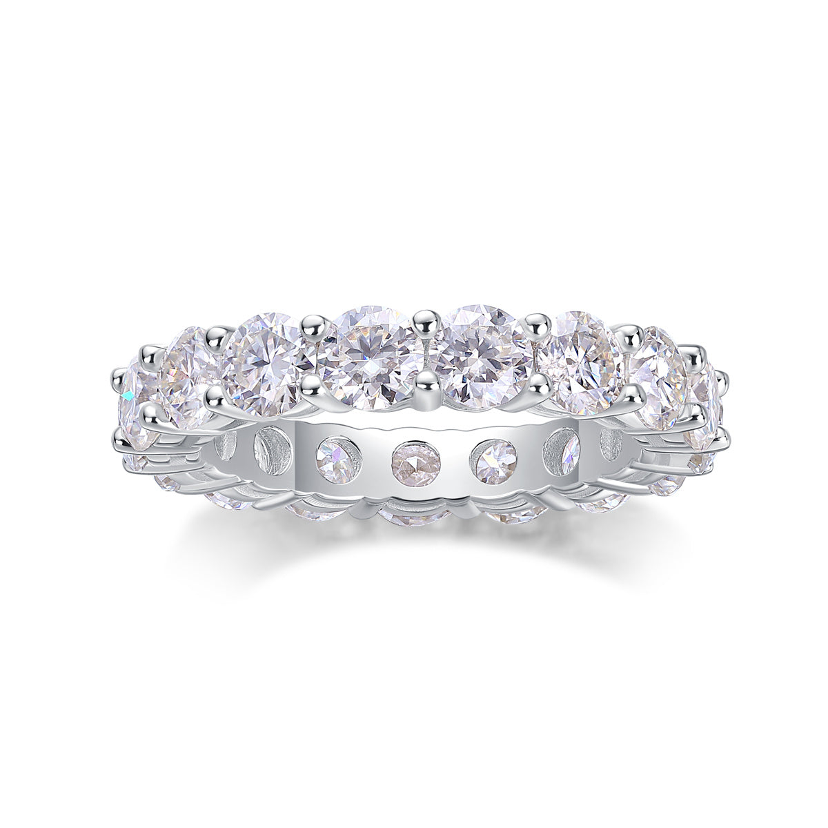 Starlight - A Fashionable And Luxurious Jewelry Accessory Set With Moissanite S925 Sterling Silver And Platinum-plated Diamond