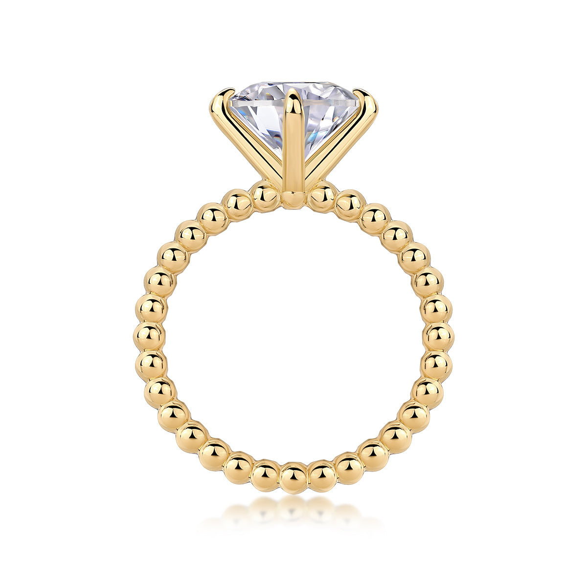 Forget-me-not - A Fashionable And Luxurious Jewelry Piece Set With 3-carat Moissanite S925 Sterling Silver And Gold-plated Diamond