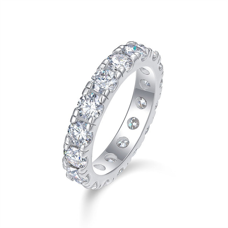 Yearning - A Fashionable And Luxurious Jewelry Piece Set With One-third Carat Moissanite S925 Sterling Silver And Platinum-plated Diamond