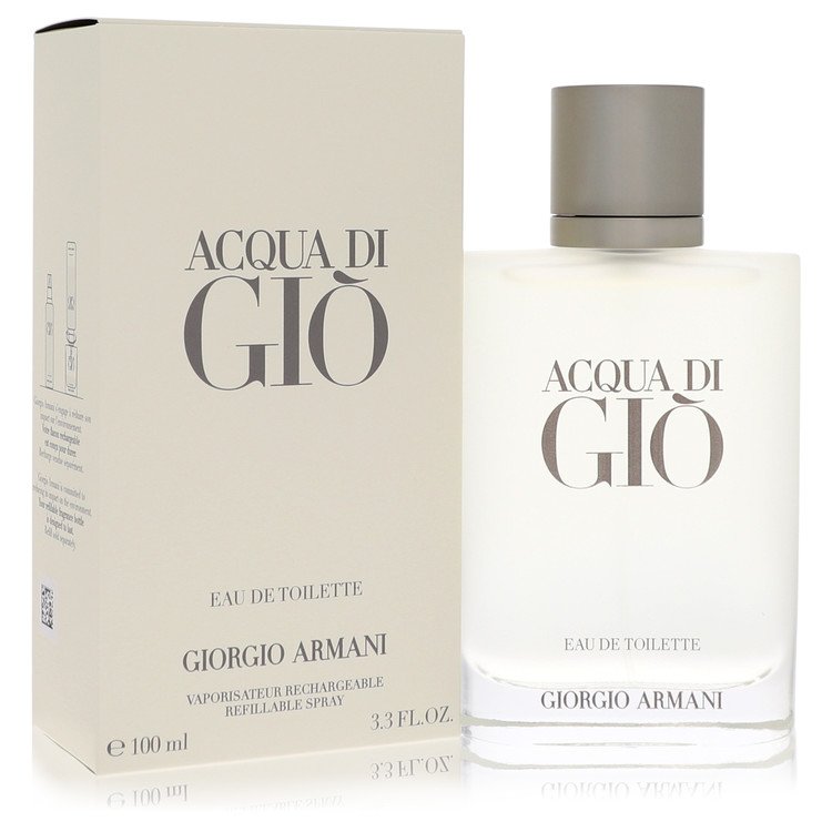 Acqua Di Gio by Giorgio Armani - Eau De Toilette Spray Refillable 3.4 oz