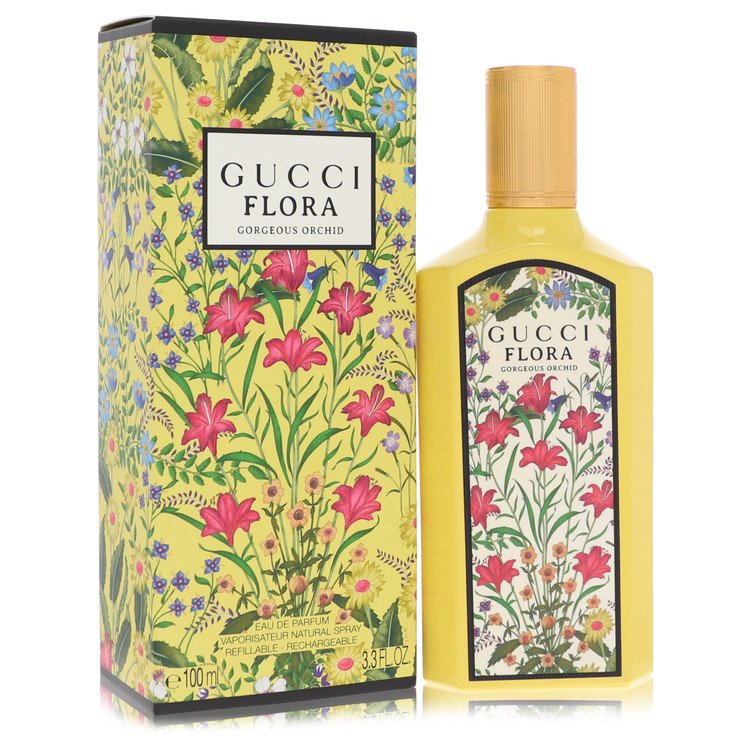 Flora Gorgeous Orchid by Gucci - Eau De Parfum Spray Refillable 3.3 oz