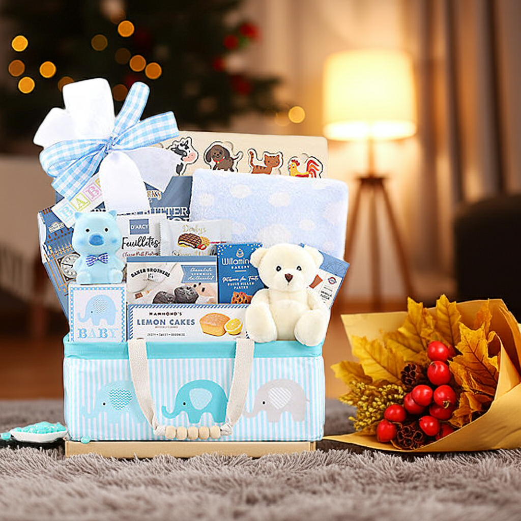 Bundle of Joy: Baby Boy Gift Basket