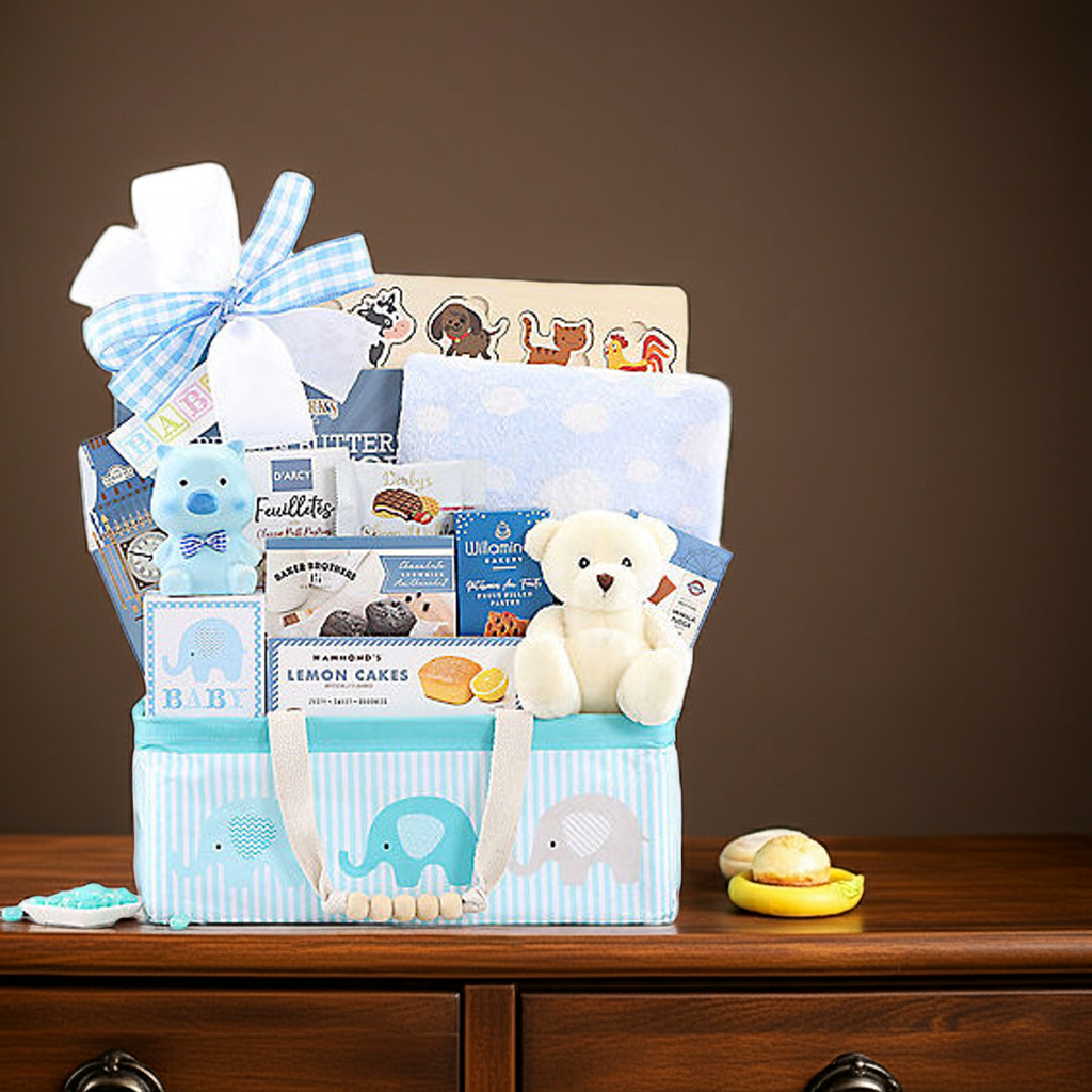 Bundle of Joy: Baby Boy Gift Basket