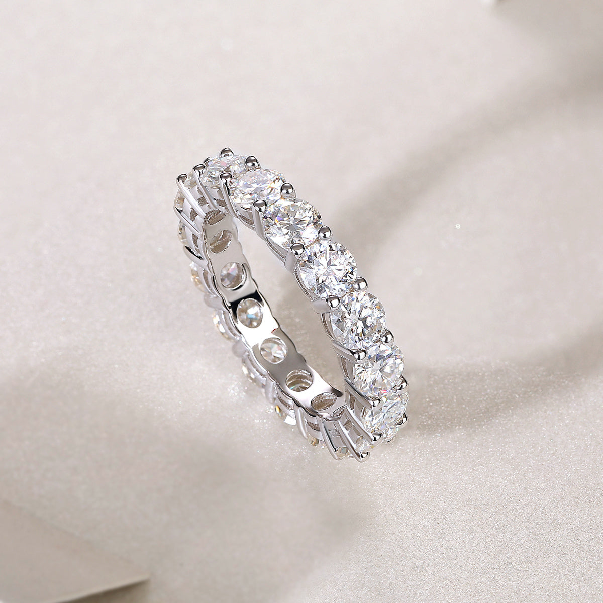 Starlight - A Fashionable And Luxurious Jewelry Accessory Set With Moissanite S925 Sterling Silver And Platinum-plated Diamond