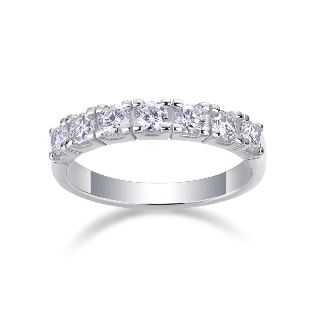 LUCKY 7- A Fashionable And Luxurious Jewelry Piece Set With One-tenth Moissan Diamond, S925 Sterling Silver And Platinum-plated Diamond