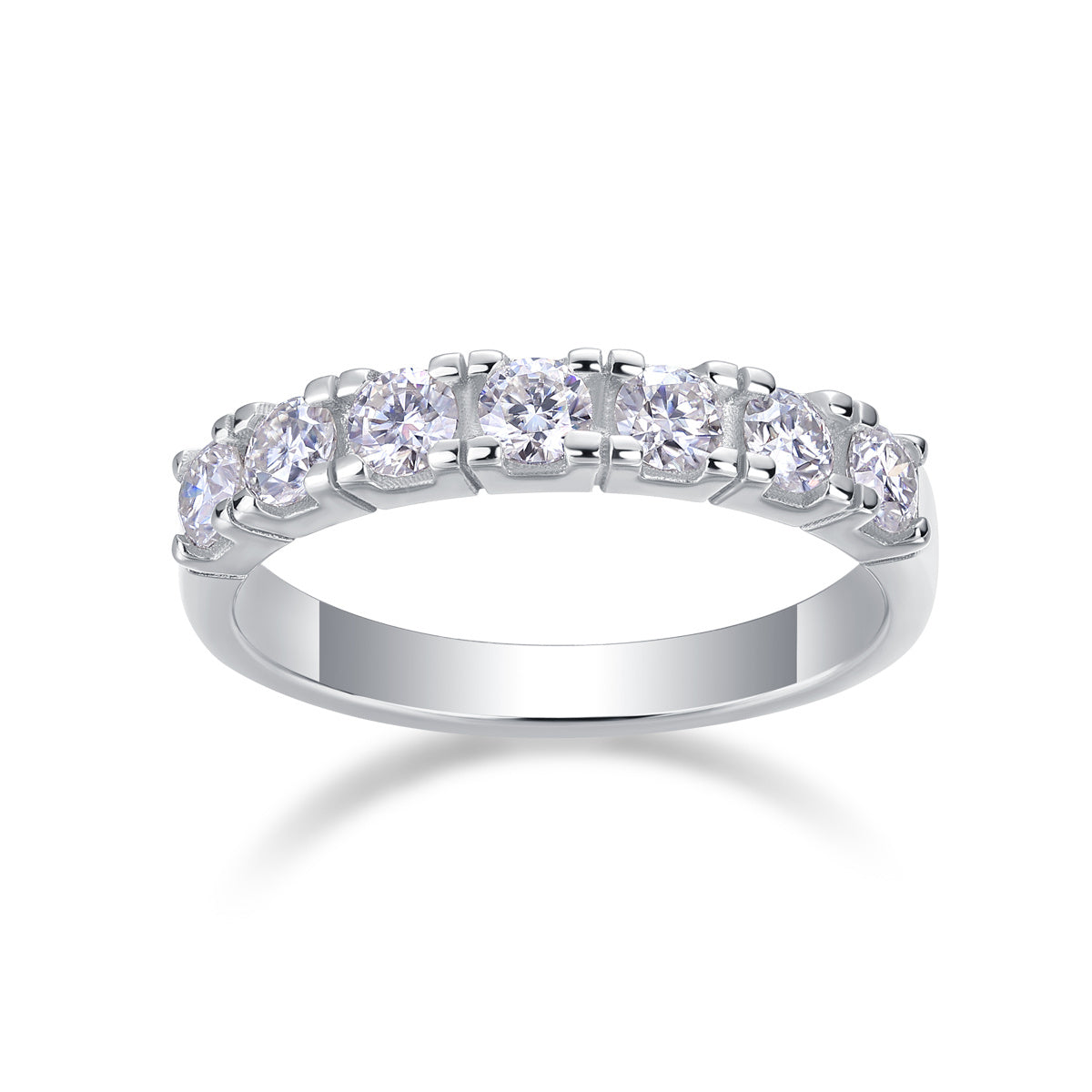 LUCKY 7- A Fashionable And Luxurious Jewelry Piece Set With One-tenth Moissan Diamond, S925 Sterling Silver And Platinum-plated Diamond