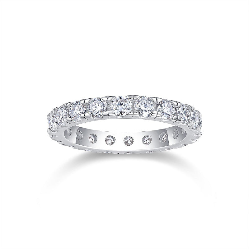 Spring Breeze For Ten Miles - A Fashionable And Luxurious Jewelry Piece Set With One-tenth Carat Moissan Diamond S925 Sterling Silver And Platinum-plated Diamond