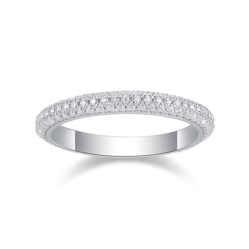MR.RIGHT- A Fashionable And Luxurious Jewelry Accessory Set With Moissanite S925 Sterling Silver And Platinum-plated Diamond