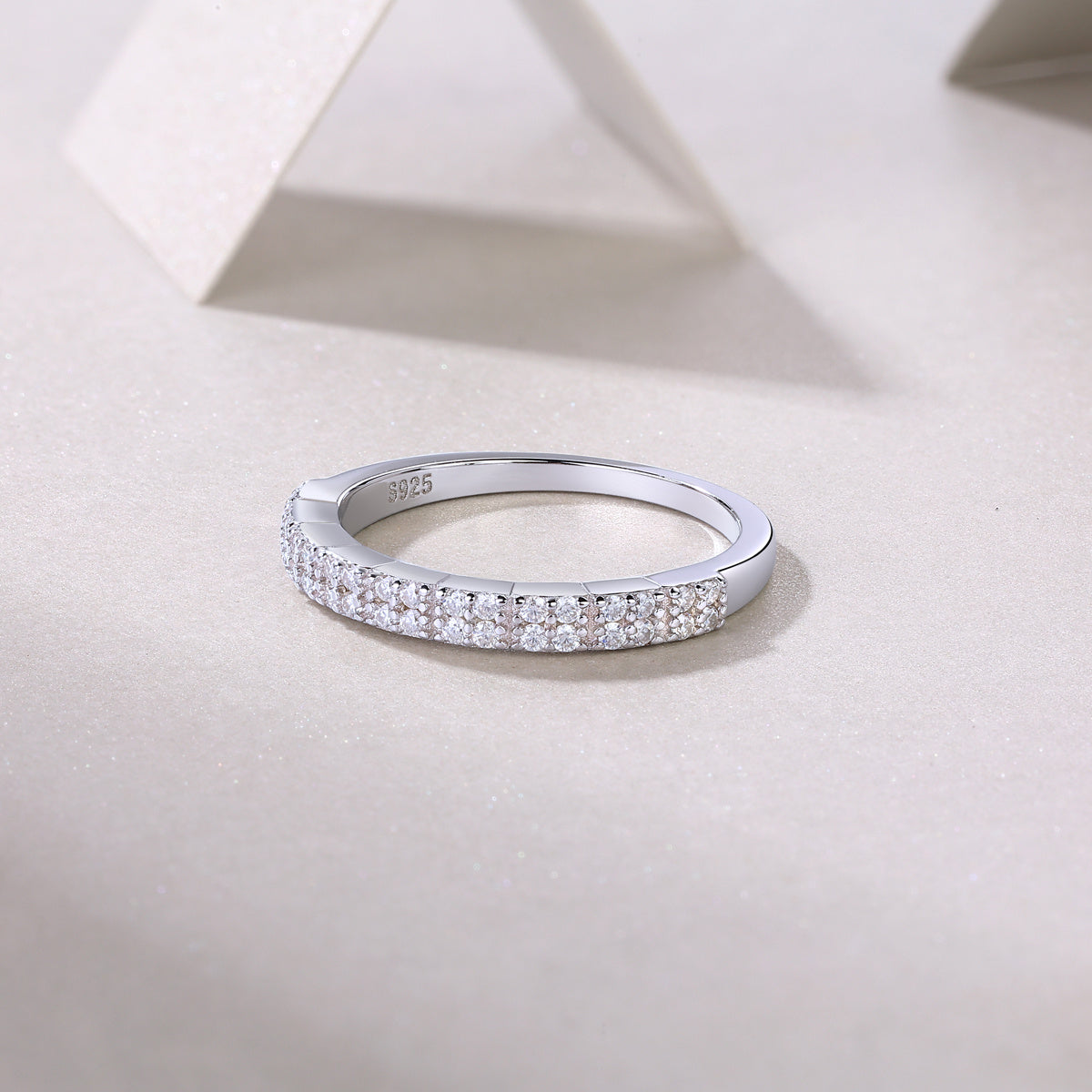 For Love - A Fashionable And Luxurious Jewelry Accessory Set With Moissanite S925 Sterling Silver And Platinum-plated Diamond