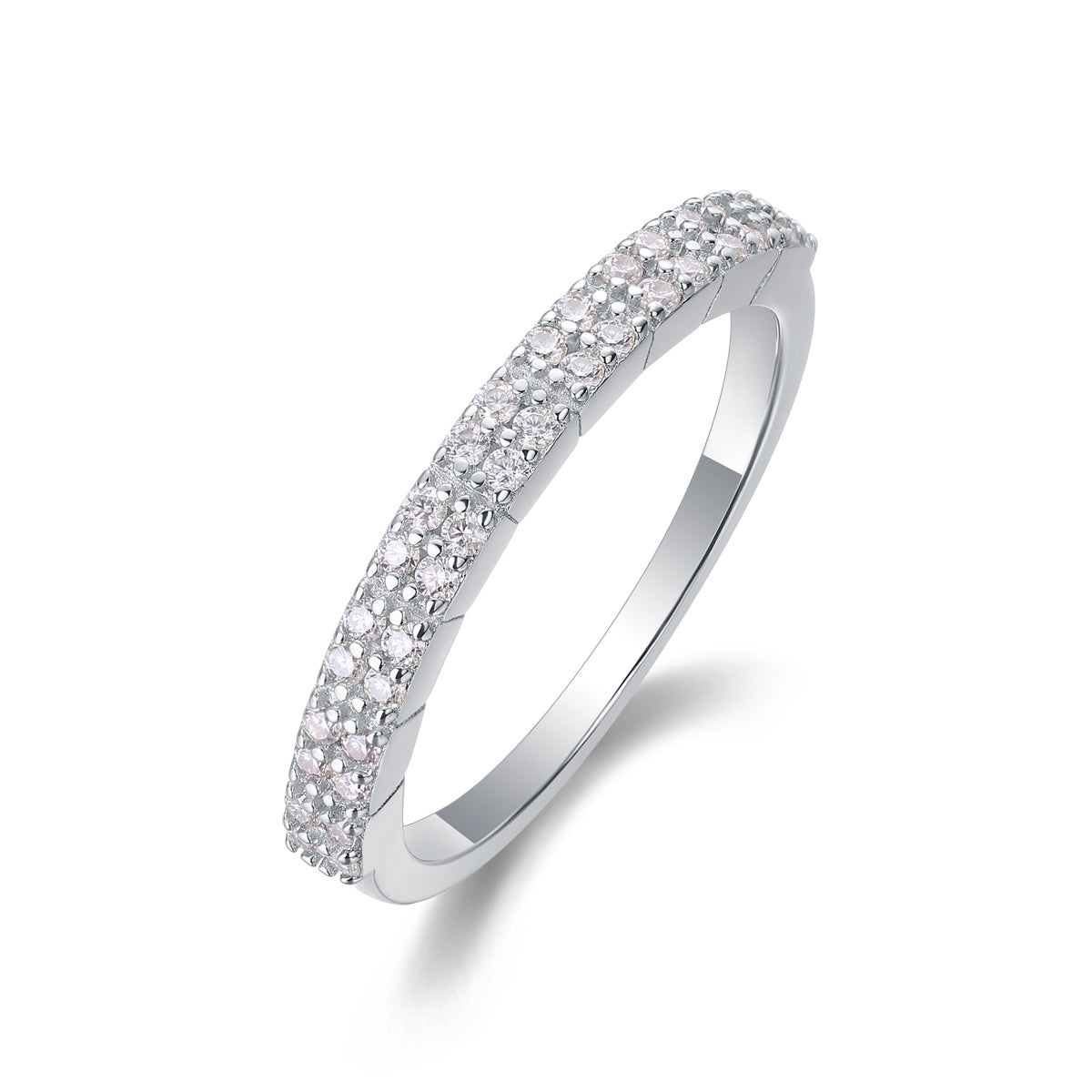 For Love - A Fashionable And Luxurious Jewelry Accessory Set With Moissanite S925 Sterling Silver And Platinum-plated Diamond
