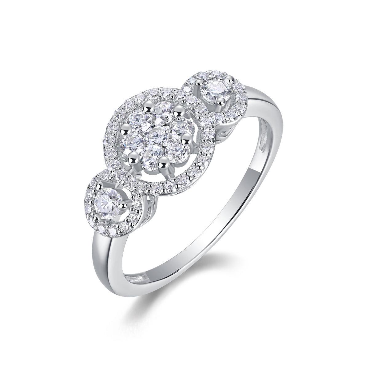 Serial Dreams - A Fashionable And Luxurious Jewelry Accessory Set With Moissanite S925 Sterling Silver And Platinum-plated Diamond