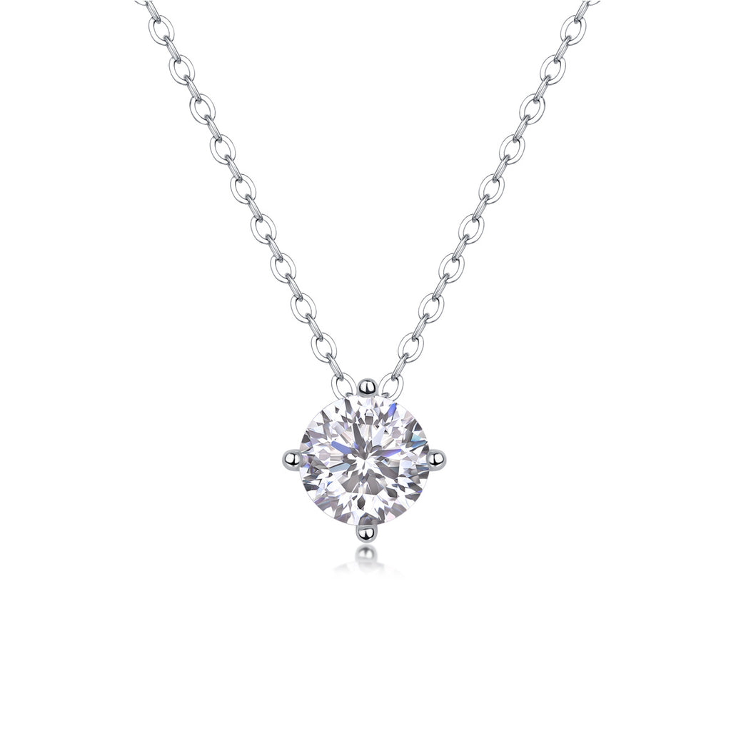 True Heart - A Fashionable And Luxurious Diamond Jewelry Pendant Set With 1-carat Moissan Diamond S925 Sterling Silver