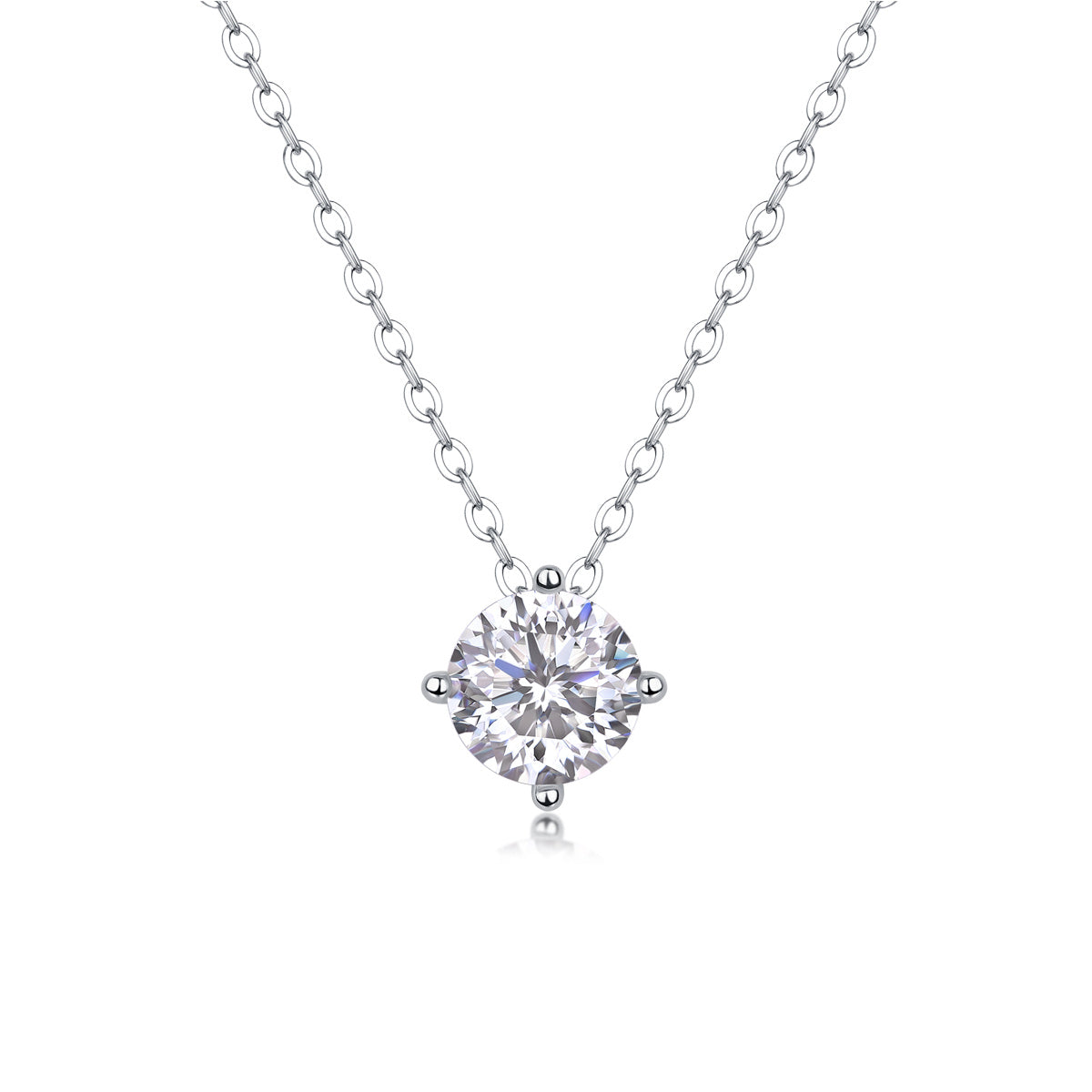 True Heart - A Fashionable And Luxurious Diamond Jewelry Pendant Set With 1-carat Moissan Diamond S925 Sterling Silver