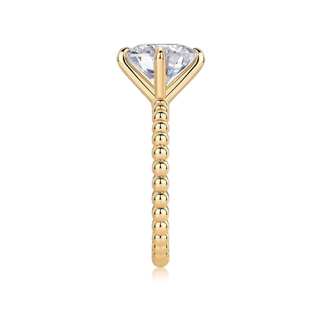 Forget-me-not - A Fashionable And Luxurious Jewelry Piece Set With 3-carat Moissanite S925 Sterling Silver And Gold-plated Diamond