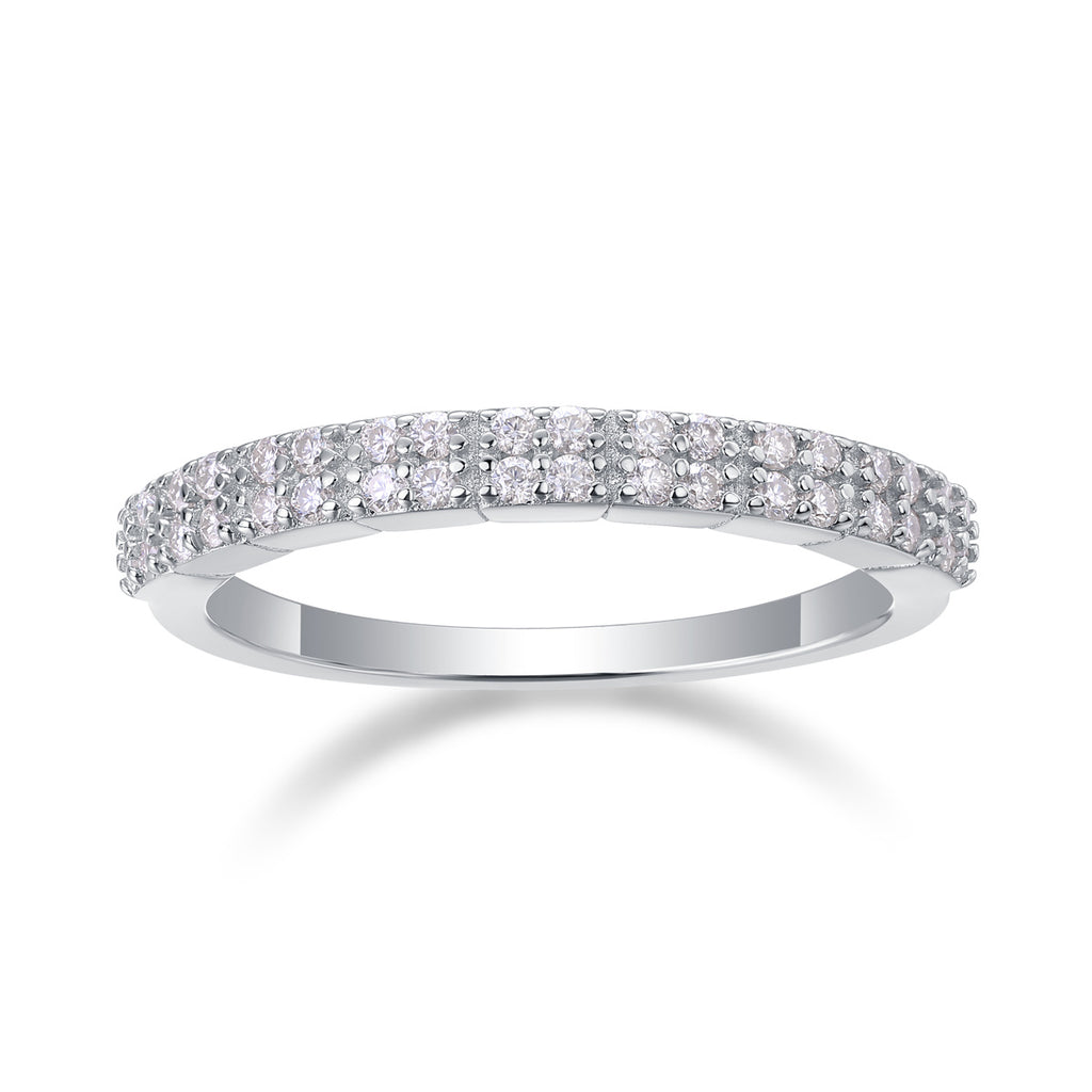 For Love - A Fashionable And Luxurious Jewelry Accessory Set With Moissanite S925 Sterling Silver And Platinum-plated Diamond