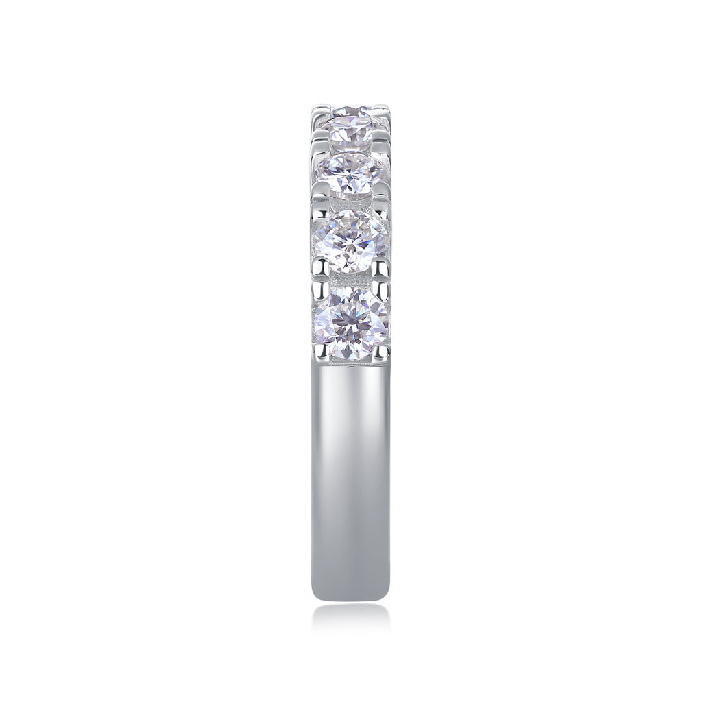 LUCKY 7- A Fashionable And Luxurious Jewelry Piece Set With One-tenth Moissan Diamond, S925 Sterling Silver And Platinum-plated Diamond
