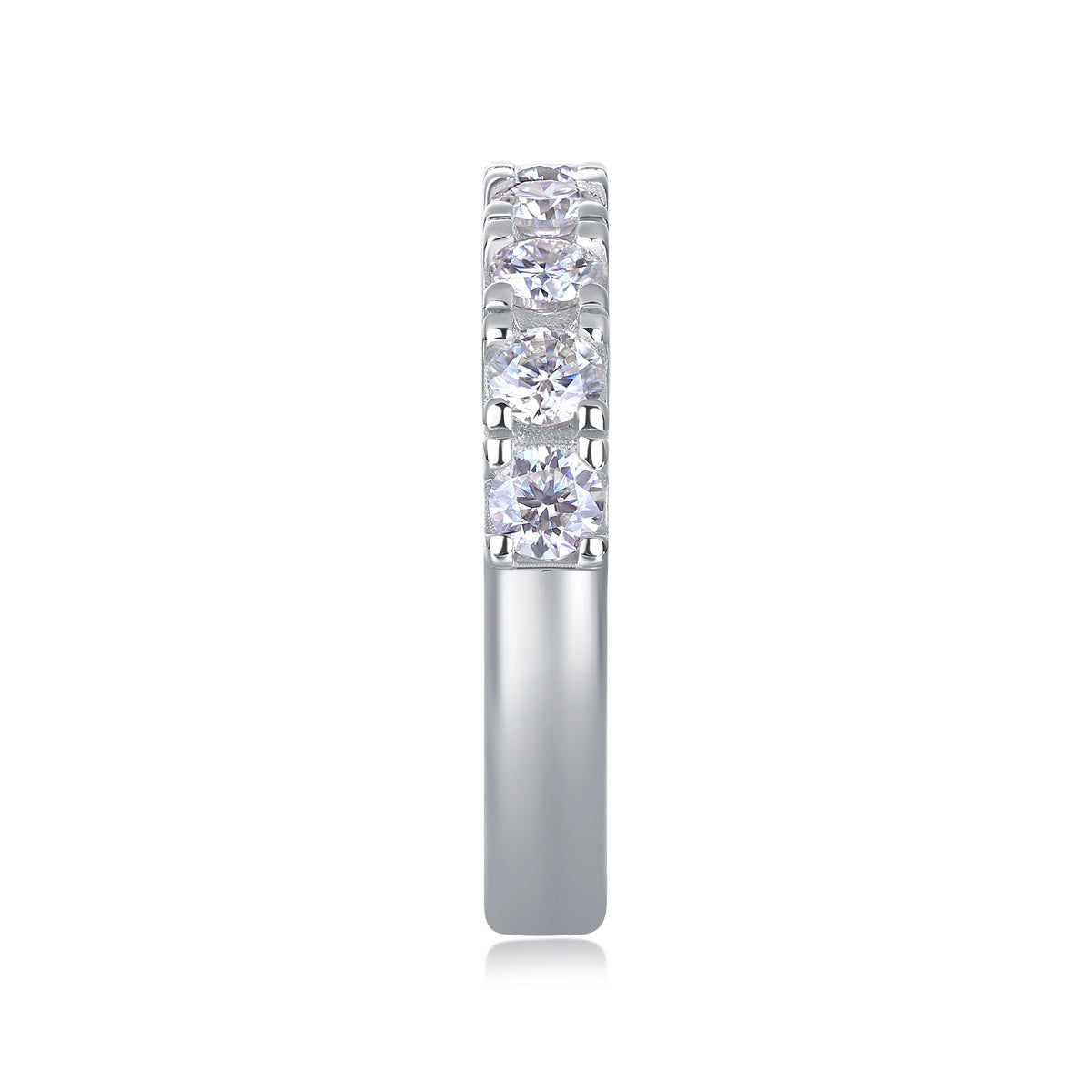 LUCKY 7- A Fashionable And Luxurious Jewelry Piece Set With One-tenth Moissan Diamond, S925 Sterling Silver And Platinum-plated Diamond